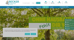 Desktop Screenshot of gartenbaumschule-becker.de