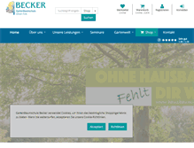 Tablet Screenshot of gartenbaumschule-becker.de